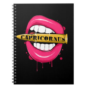 Caderno Espiral Capricornus Zodiac - Sinal de Aniversário - dia d