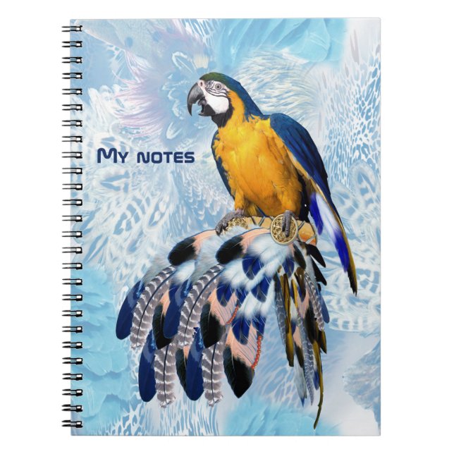 Caderno Espiral Captura de Sonho Azul Exótica (Frente)