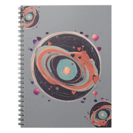 Caderno Espiral 💖 🌠 "Capturado em sua órbita"