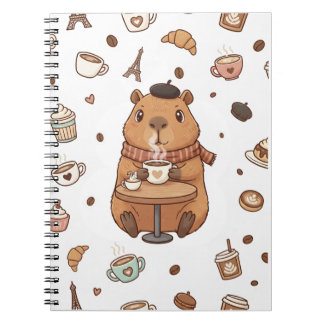 Caderno Espiral Capy-Paris: A Cozy Sip of Calm