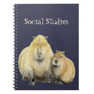 Caderno Espiral Capybara