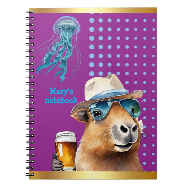 CADERNO ESPIRAL CAPYBARA - (Frente)