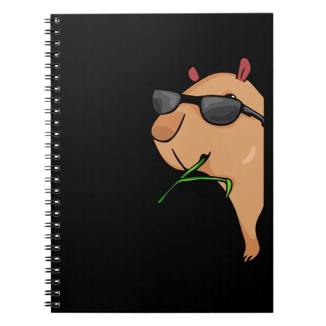 Caderno Espiral Capybara Lover Women Capybara Gift Men Capybara (Frente)