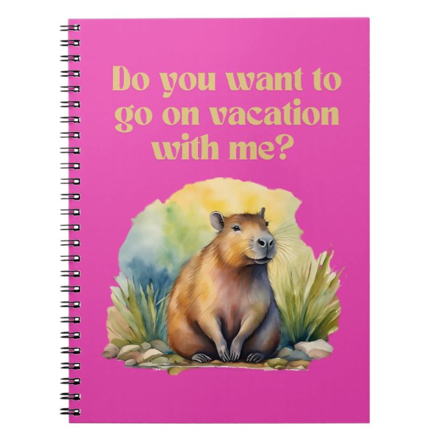 CADERNO ESPIRAL CAPYBARA- NOTEBOOK. 4 (Frente)