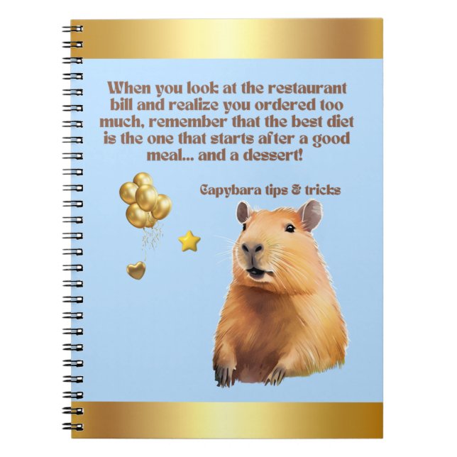 CADERNO ESPIRAL CAPYBARA NOTEBOOK- 7 (Frente)