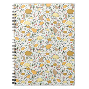 Caderno Espiral Capybaras em Amarelo