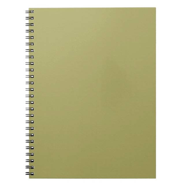 Caderno Espiral Caqui cor sólida (Frente)