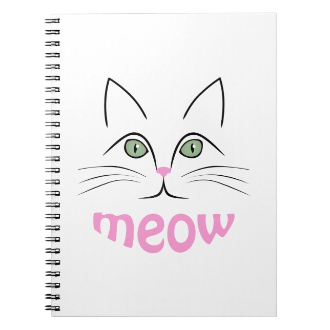 Caderno Espiral Cara de gato (Frente)