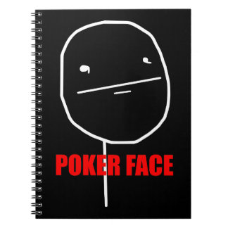 Caderno Espiral Cara de póquer Meme