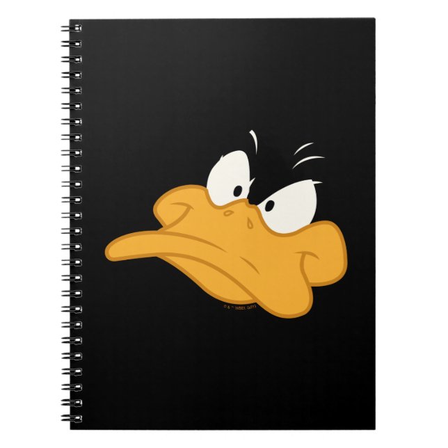 Caderno Espiral Cara de raiva do DAFFY DUCK™ (Frente)