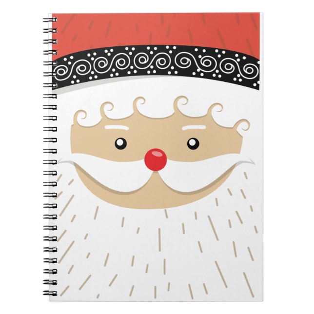 Caderno Espiral cara do Papai Noel (Frente)