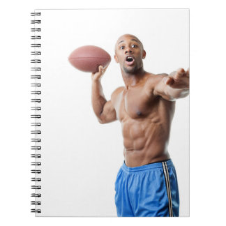 Caderno Espiral Cara Quente Camisa Sexy Sem Camisa Futebol Musculo