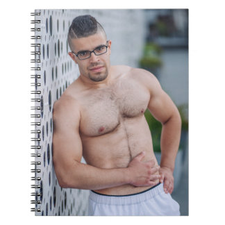 Caderno Espiral Cara Quente Homem Sexy Peito Descoberto Musculoso