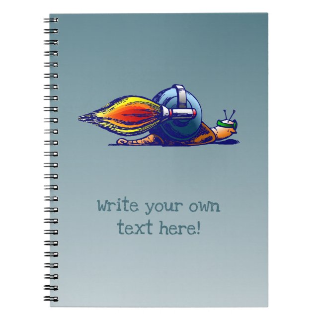 Caderno Espiral Caracol Foguete (Frente)