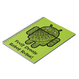 Caderno Espiral Caractere de porta Pancho para o robô Android™