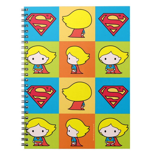 Caderno Espiral Caractere de Supergirl Chibi - Turnround (Frente)