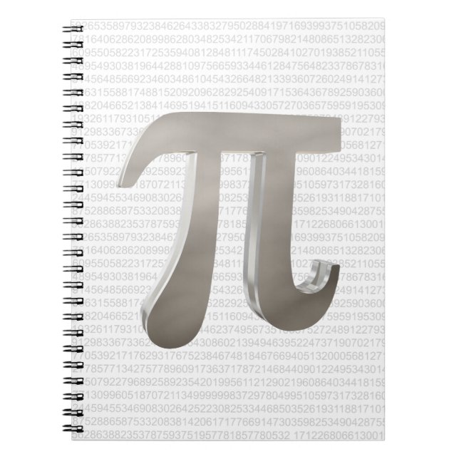 Caderno Espiral Caractere pi de metal cômodo (Frente)