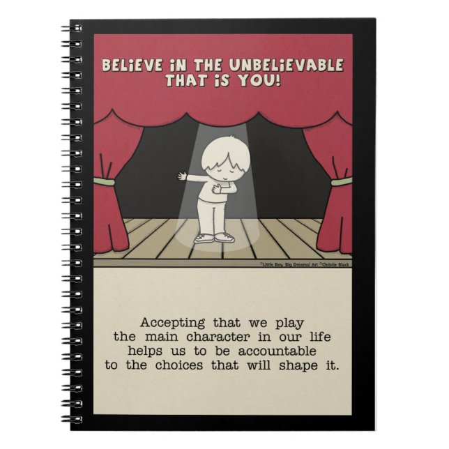 Caderno Espiral Caractere Principal (Frente)