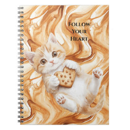Caderno Espiral Caramel Cream Cat Cookie