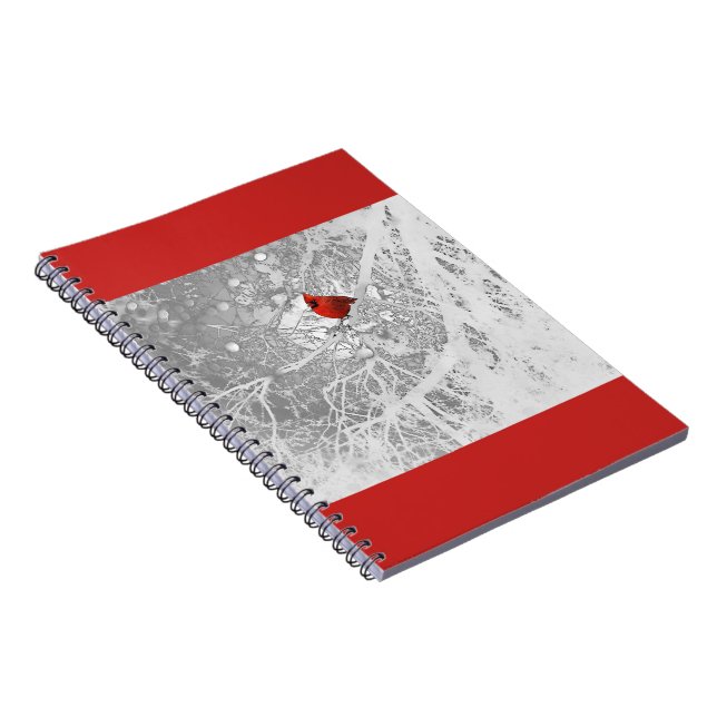 Caderno Espiral Cardeal no inverno (Lado Direito)