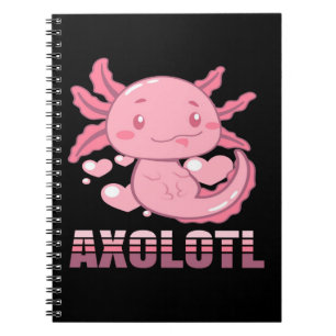 Caderno Espiral Cardíaco Axolotl   Banda desenhada Axolotl