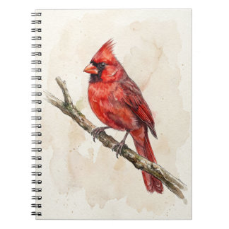 Caderno Espiral Cardinal-do-norte