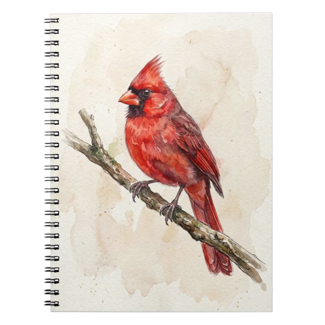 Caderno Espiral Cardinal-do-norte (Frente)