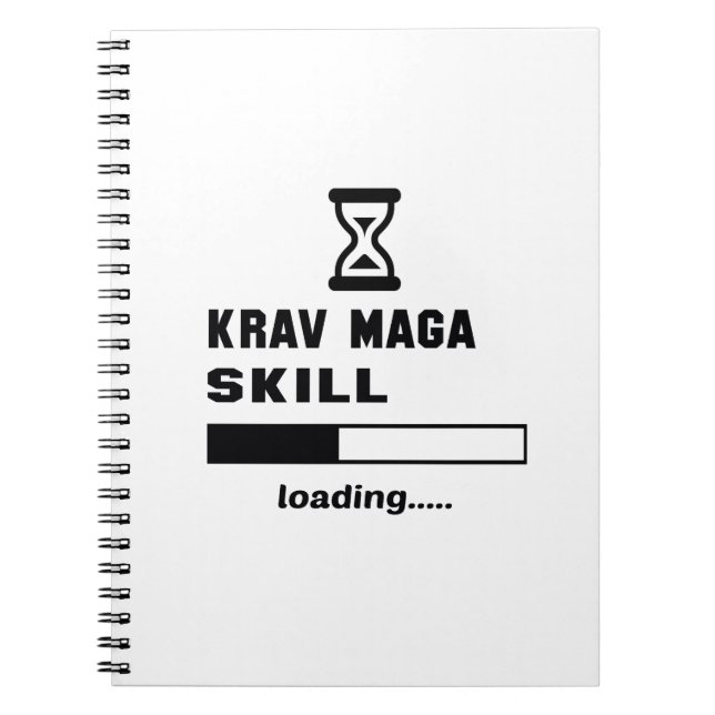Caderno Espiral Carga da habilidade de Krav Maga ...... (Frente)