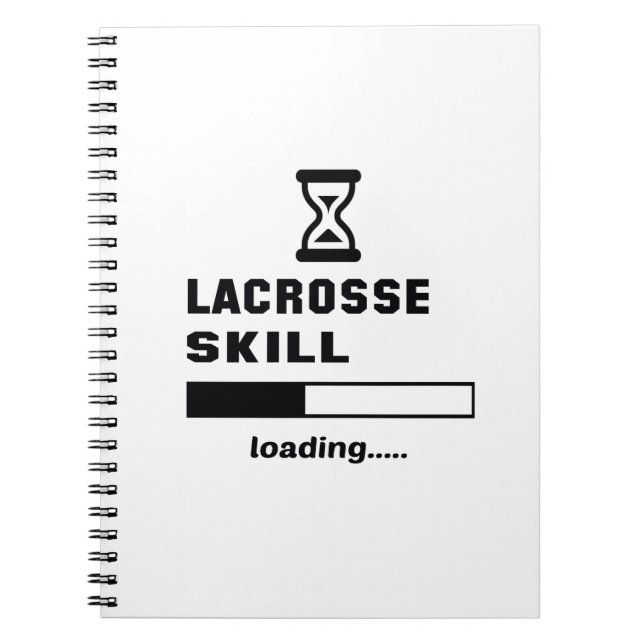 Caderno Espiral Carga da habilidade do Lacrosse ...... (Frente)