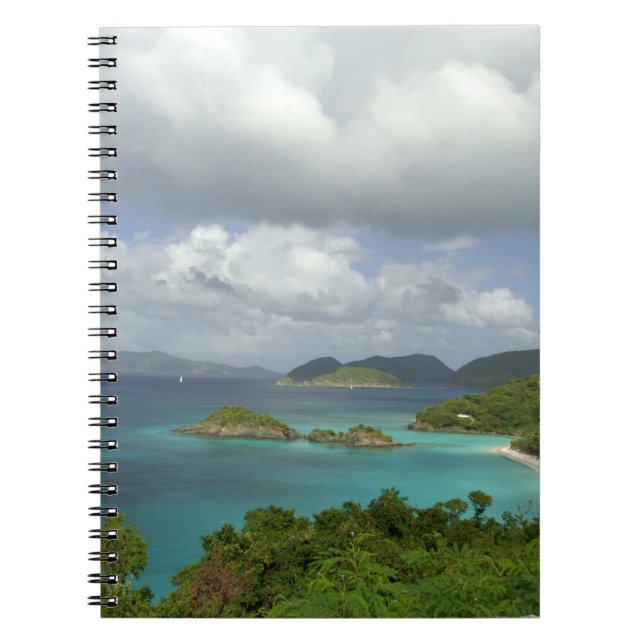 Caderno Espiral Caribe, Ilhas Virgens Americanas, Rua John, Trunk  (Frente)