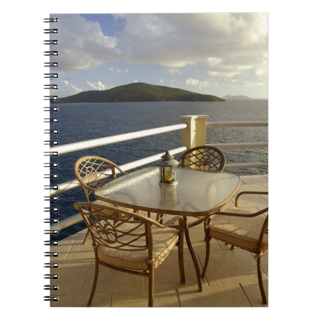 Caderno Espiral Caribe, Ilhas Virgens Americanas, Rua. Ver (Frente)
