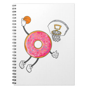 Caderno Espiral Carimbo de Comida do Buraco Rosquinha