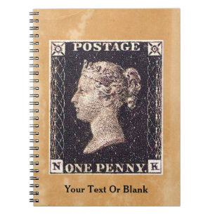Caderno Espiral Carimbo de Penny Black