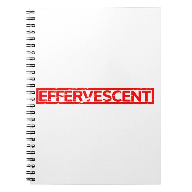 Caderno Espiral Carimbo efervescente (Frente)