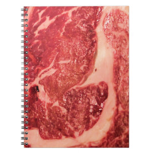 Caderno Espiral Carne Bruta — Ribeye Steak