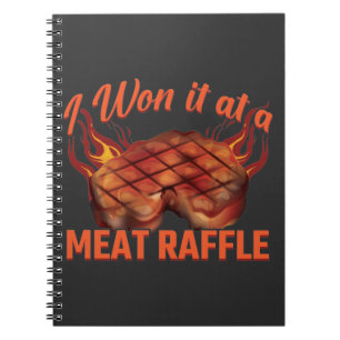 Caderno Espiral Carne Raffle CHURRASCO Steak Butcher Minnesota