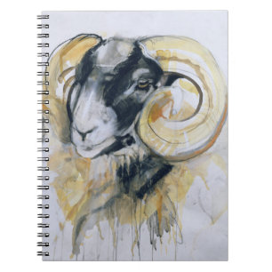 Caderno Espiral Carneiros longos do chifre
