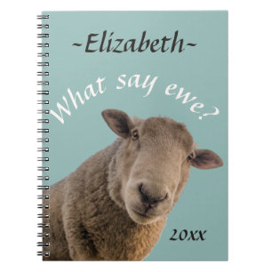 Caderno Espiral Carneiros os que dizem a ovelha? Personalizado