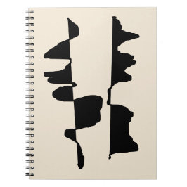 Caderno Espiral Carnet de Notes "Abstrait Dual Face"