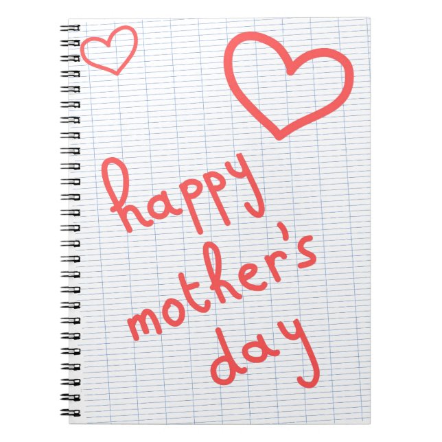 Caderno Espiral Carnet "Happy Mother's Day" (Frente)