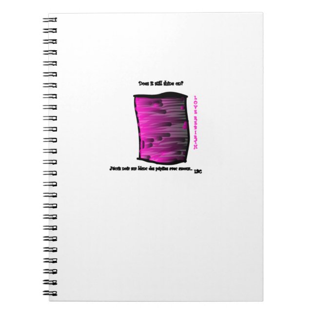 Caderno Espiral Carnet moyen spirales - motif diamand LBC (Frente)