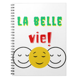 Caderno Espiral Carnet photo à spirale LA BELLE VIE!