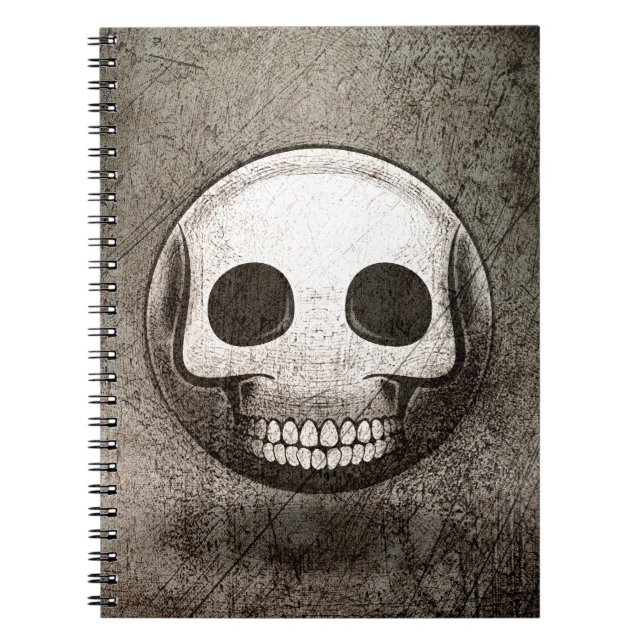 Caderno Espiral Carnet skullmoji Vintage (Frente)