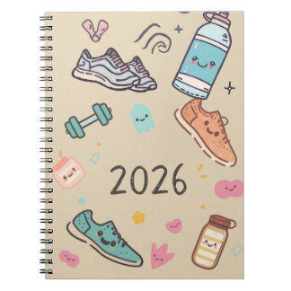 Caderno Espiral Carnet Sport 2026 – Agenda Sportif Mignon