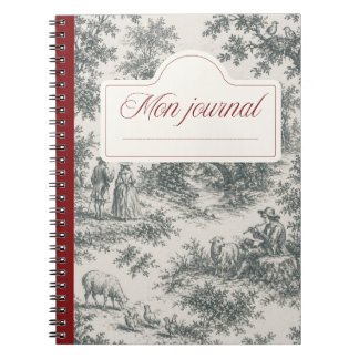 Caderno Espiral Carnet toile de Jouy
