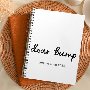 Caderno Espiral Caro Diário De Gravidez Bump Chegando Em Breve Ano