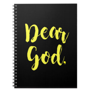 Caderno Espiral Caro Diário do deus (preto/yel)