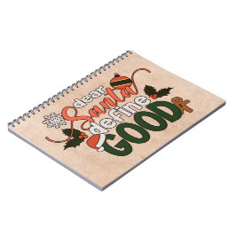 Caderno Espiral Caros Papais noeis definem um bom Natal | Notebook