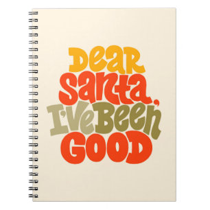 Caderno Espiral Caros Papais noeis, eu fui um bom Design
