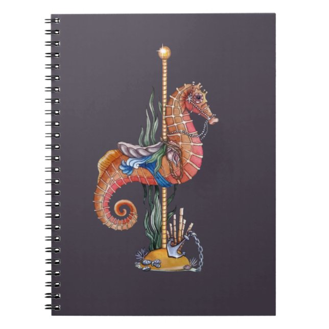 Caderno Espiral Carousel Seahorse (Frente)